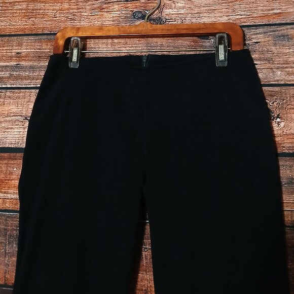 XOXO Vintage Pants 7 Faux Suede Flare Leg Embroidered Low Rise Zip Back Y2K USA - Picture 3 of 8